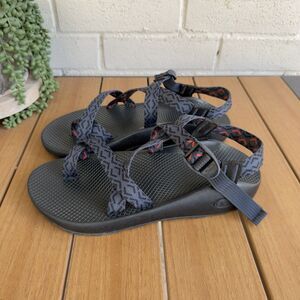 Chaco Z/2 Classic Men's 10 Stepped Navy Gray Hiking Sport Sandals J106171